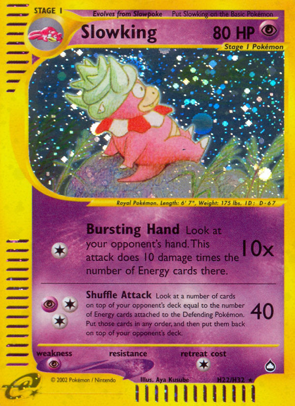 E-Series Aquapolis Holo Slowking #H22/H32